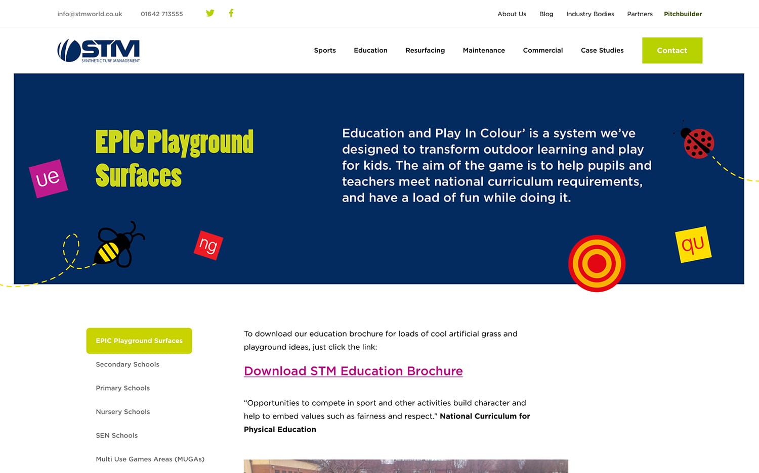 Playground page branding