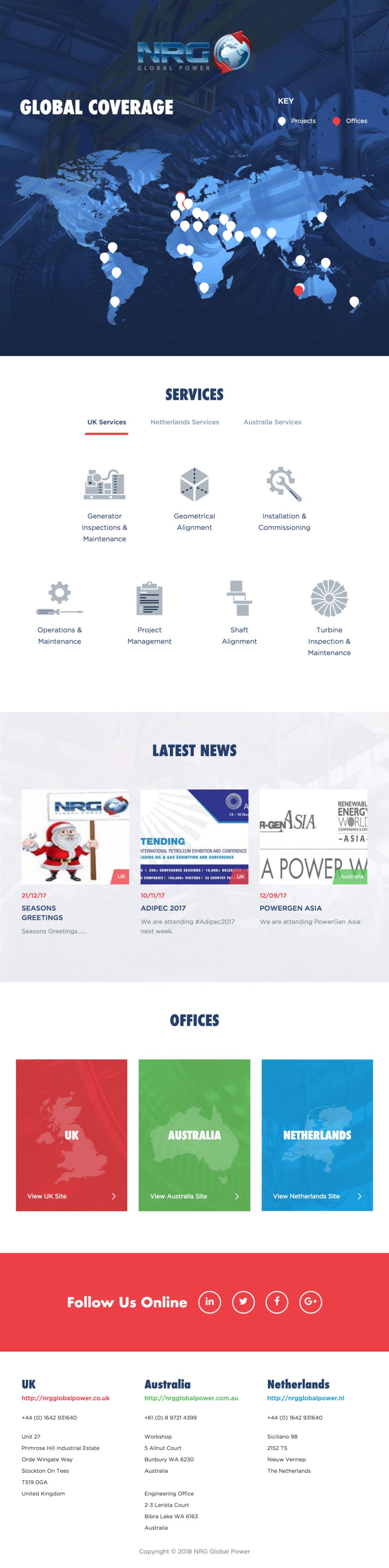 NRG Global Power website