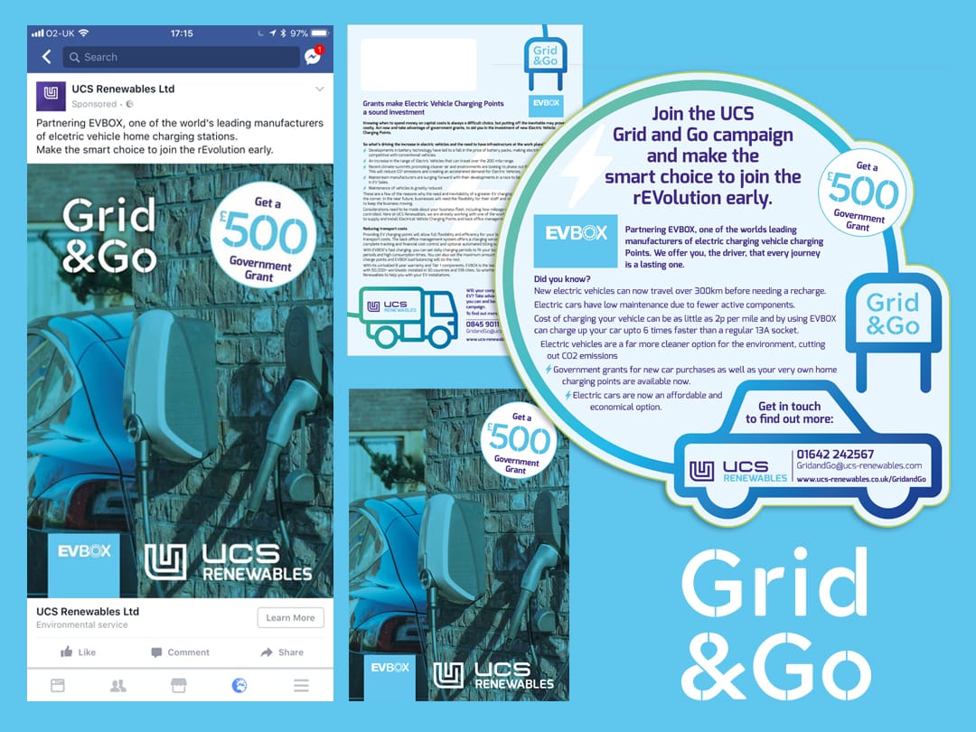 UCS Grid & Go campaign graphics